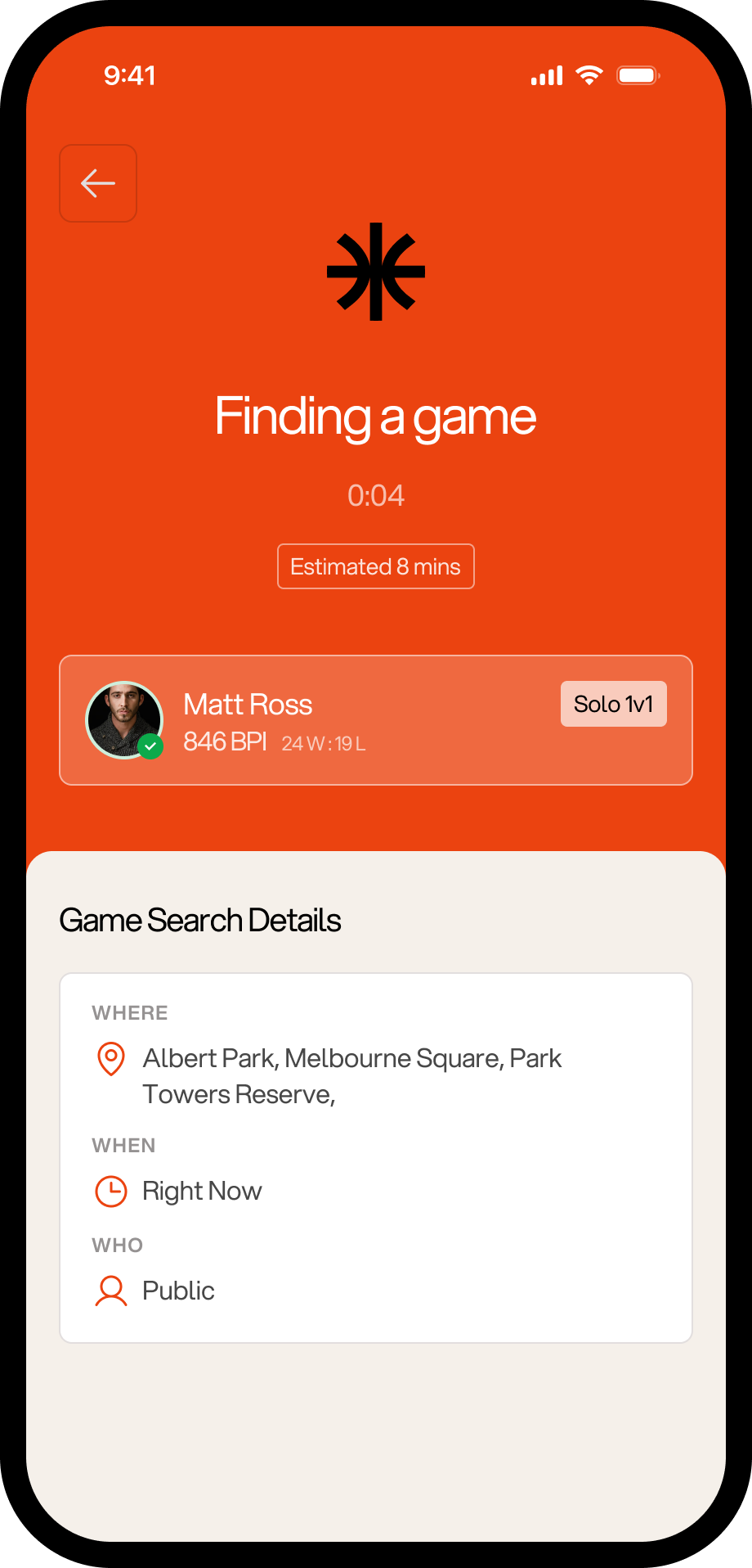 Halfcourt matchmaking — finding a game near you